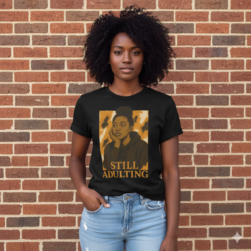 Still Adulting Unisex Tee – For the Women Who Do It All (Even When We Dont Want To)