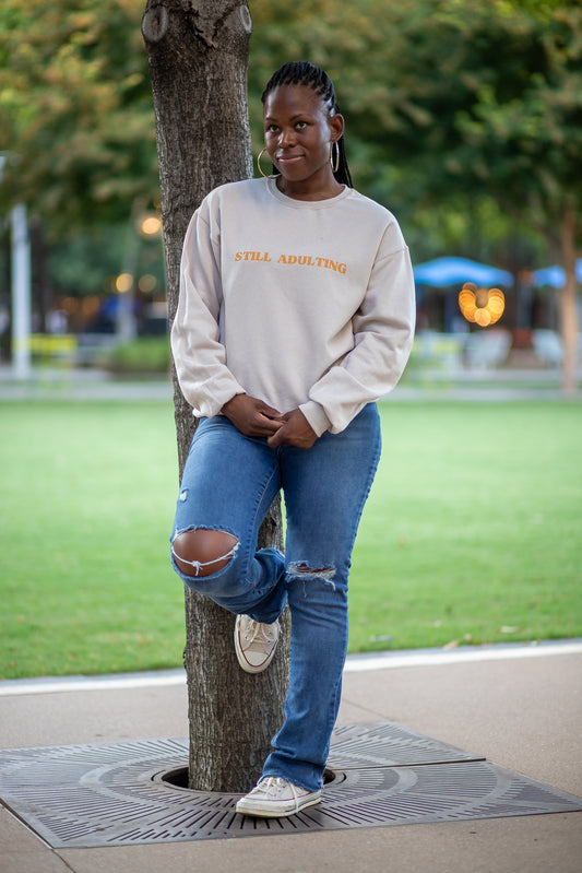 Still Adulting Unisex Crewneck Sweatshirt