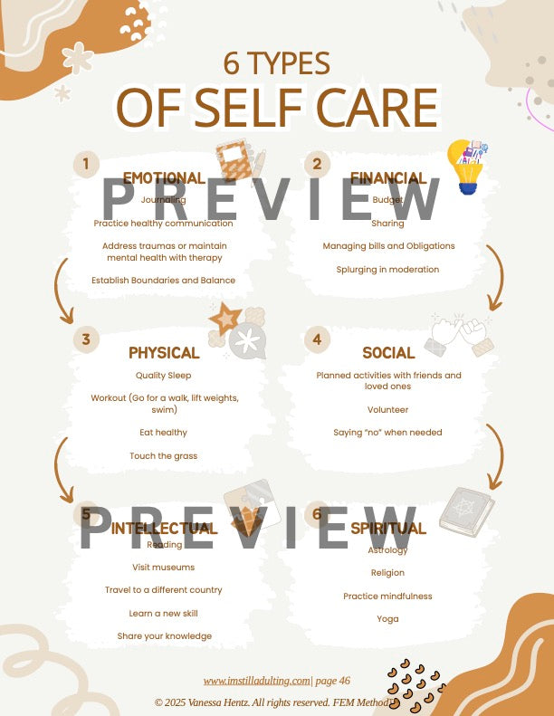 types of SELF CARE for Joy is my birthright
