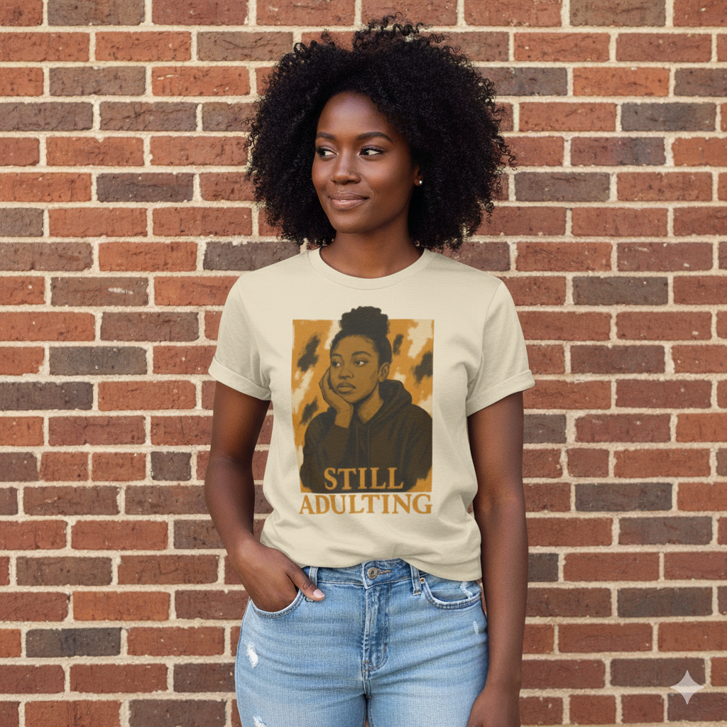 Still Adulting Unisex Tee – For the Women Who Do It All (Even When We Dont Want To)